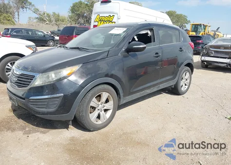 2011 Kia Sportage Lx from USA, damaged, VIN KNDPBCA20B7166345